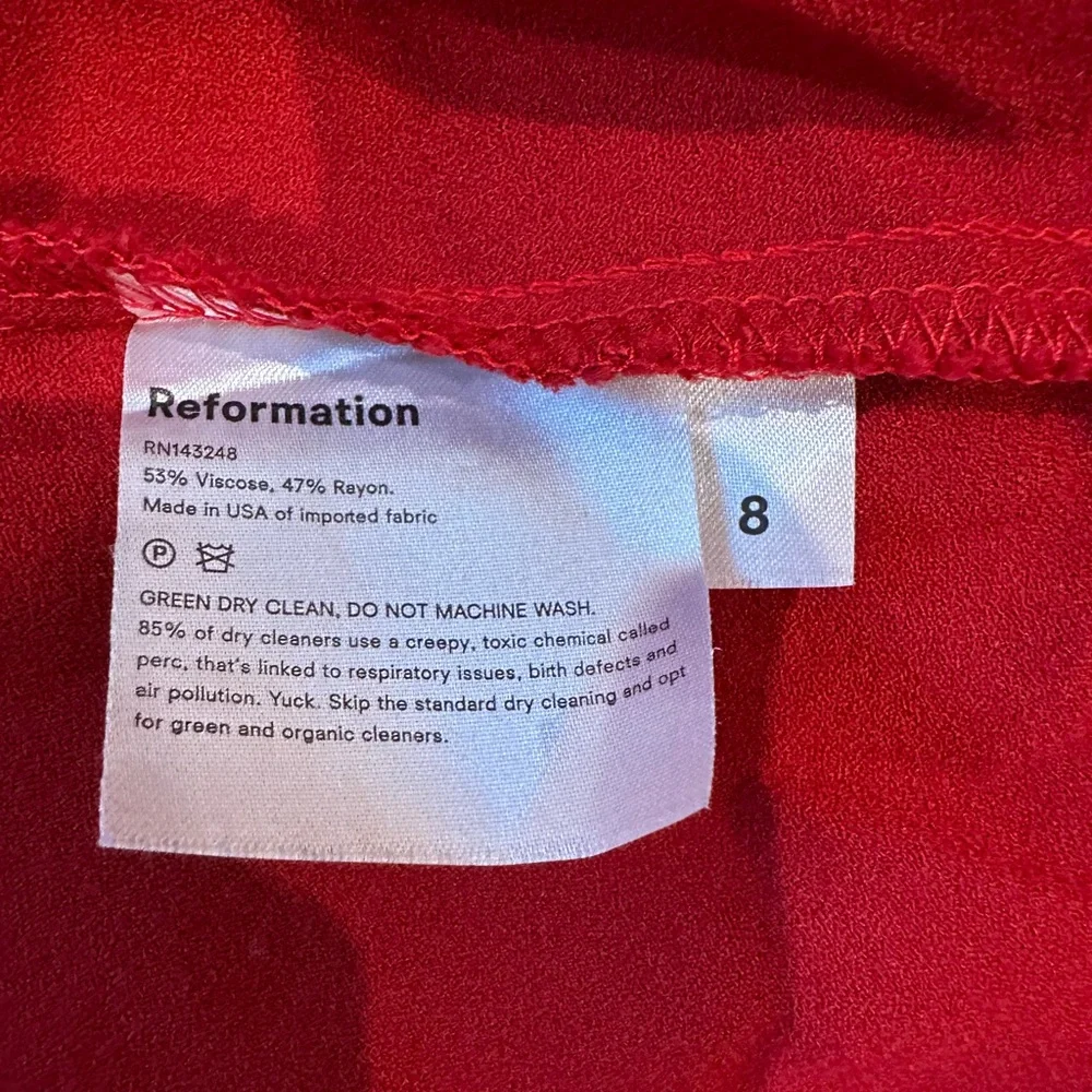 Reformation Scoop Neck Dress with Slit - Picture 3 of 4